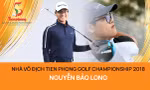 Khắc tên nhà vô địch Nguyễn Bảo Long trên cúp luân lưu Tiền Phong Golf Championship