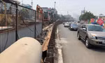 Công trường thi công dự án cải tạo đường Âu Cơ