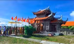 Song Tử Tây - chùa lớn nhất ở Trường Sa. Ảnh: Trần Tuấn 