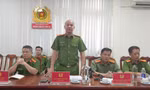 Trung tá Nguyễn Thành Hưng - Trưởng Phòng PC02 Công an TPHCM thông tin về vụ án. Ảnh: Hoàng Thuận