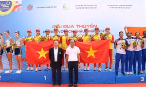 Việt Nam giành 6 HCV đua thuyền Rowing vô địch châu Á diễn ra tại Hải Phòng