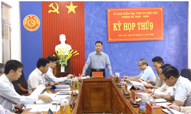 Kỳ họp thứ 9 của Ủy ban Kiểm tra Tỉnh ủy Đắk Lắk.