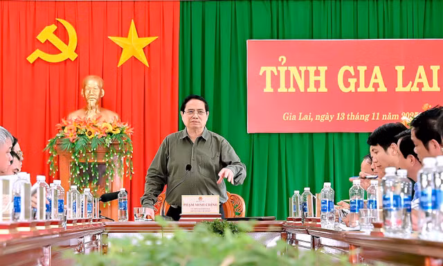 Thủ tướng Phạm Minh Chính làm việc với lãnh đạo tỉnh Gia Lai