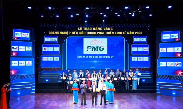 Tập đoàn Đầu tư Phù Mỹ vinh dự nhận giải thưởng 'Top 10 Doanh nghiệp Tiêu biểu 2026'