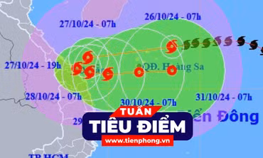 TIÊU ĐIỂM: Bão số 6 Trà Mi gây hình thế thời tiết rất xấu