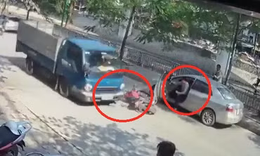 Mở cửa ô tô bất cẩn gây tai nạn thảm khốc, tài xế vô cảm gây phẫn nộ