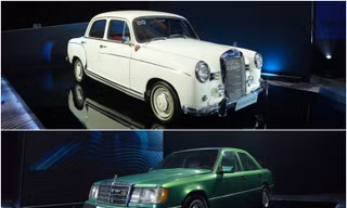 Bộ đôi xe Mercedes cổ trưng bày tại Hà Nội