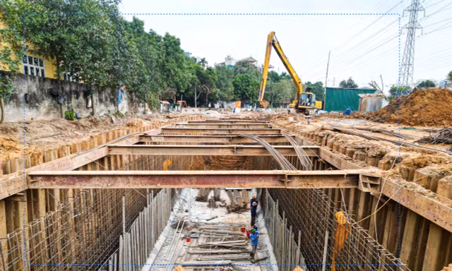 Toàn cảnh đại công trường 920 tỷ giải cứu ngập úng phía Tây Bắc Thủ đô