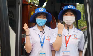 Sinh viên ngành y Cần Thơ ra quân hỗ trợ Vĩnh Long chống dịch