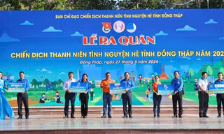 Gần 9,5 tỉ đồng thực hiện an sinh xã hội trong chiến dịch tình nguyện hè tại Đồng Tháp