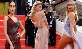 Cannes ngày 10: Mỹ nhân Anh hớ hênh vòng ba, bạn gái Ronaldo khoe vẻ đẹp phồn thực