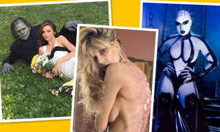 Sao Hollywood: Heidi Klum bán nude siêu kinh dị, Eva Green hóa cô dâu bên cỗ quan tài