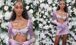 Siêu mẫu Jourdan Dunn mặc áo ngắn cũn ‘quên' nội y, body 1m83 gây choáng váng