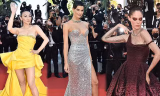 LHP Cannes ngày 8: Siêu mẫu Canada tạo dáng lố trên thảm đỏ