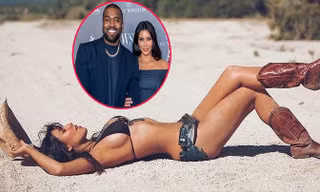 Kim Kardashian hóa nữ cao bồi ‘bốc lửa’ giữa tin đi chơi cùng chồng cũ Kanye West
