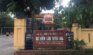 Hạt kiểm lâm huyện Tuyên Hóa nơi xảy ra sự việc.
