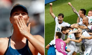 Sharapova chúc mừng chiến tích lịch sử của ĐT Nga.