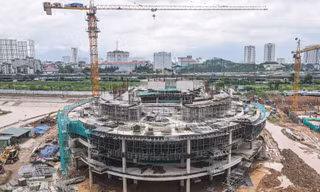 Cung thiếu nhi gần 1.400 tỷ đồng đang thành hình sau 7 tháng thi công