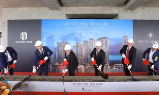 Grand Marina, Saigon cất nóc tòa tháp căn hộ hàng hiệu Marriott đầu tiên