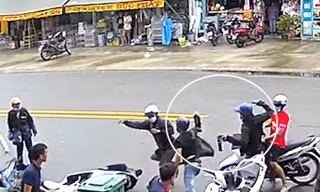 Nhóm trộm xịt hơi cay chống trả người vây bắt ở Bình Dương