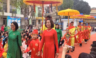 Tiểu học Phương Mai: Lễ "rước Trạng" siêu xịn, tween biểu diễn "Bắc Bling"