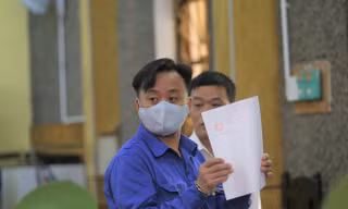 Bị cáo Nguyễn Minh Khoa kêu oan khi bị kết tội đưa hối lộ.