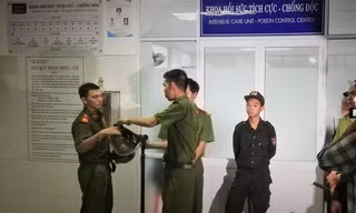 Công an có mặt tại Khoa Hồi sức tích cực - Chống độc, Bệnh viện Đa khoa Đà Nẵng