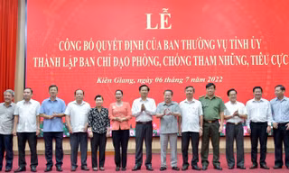 Ông Đỗ Thanh Bình làm Trưởng ban Chỉ đạo phòng chống tham nhũng tỉnh Kiên Giang