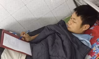 Đối tượng Nguyễn Minh Hùng khai nhận hành vi của mình tại bệnh viện