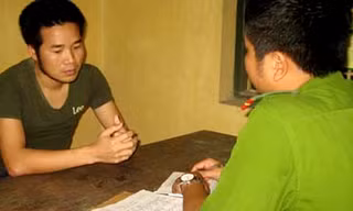 Thành bảo anh ta gầy đi nhiều do suy nghĩ về việc làm sai trái. Ảnh: Việt Đức
