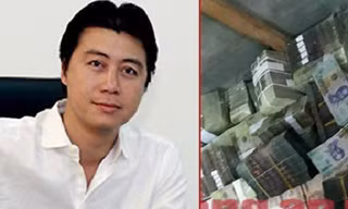 Phan Sào Nam và số tiền bị thu giữ