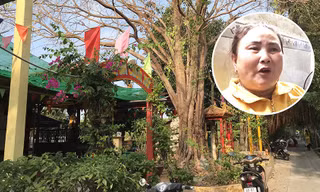 Bà Nguyễn Thị Tám và hiện trường nơi xảy ra vụ việc