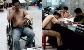 Lưu Vĩnh Toàn thời điểm tự vào bệnh viện cho rằng bị CSGT đánh và tổ CSGT Công an quận Thủ Đức đang tường trình vụ việc tại công an phường Bình Thọ