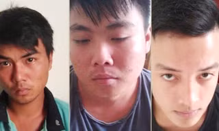 Ba đối tượng Long, Thuận, Chiến tại cơ quan điều tra
