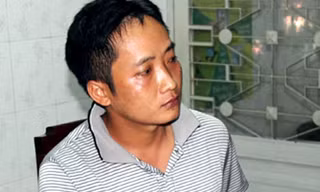 Nguyễn Văn Dũng lúc bị bắt. Ảnh: Q.T