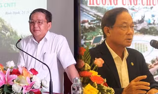 Cục phó Cục Thuế Bình Định Nguyễn Công Thành và Giám đốc Sở Du lịch Bình Định Nguyễn Văn Dũng.