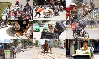 Người lao động quay cuồng trong “chảo lửa” Hà Nội