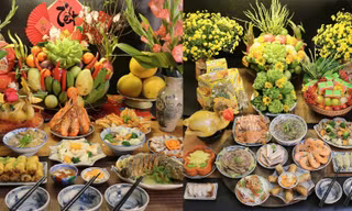 Mâm cúng, mâm cỗ Tết của mẹ đảm Hà Nội thu hút nghìn lượt like