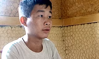 Đối tượng Lành Văn Điệp tại cơ quan điều tra