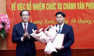 Công bố bổ nhiệm nhiều lãnh đạo tỉnh Lạng Sơn