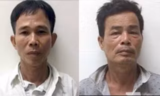 Hai nghi phạm Chuyển (trái) và Sinh. Ảnh: CAND.