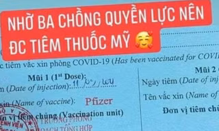 Cô gái khoe được tiêm vắc xin Pfizer 'nhờ ba chồng quyền lực' để 'loè' bạn bè