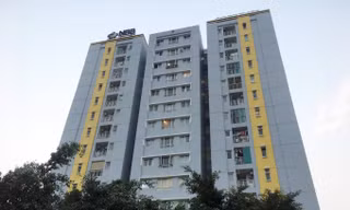 Block C chưng cư Carina - nơi phát hiện thi thể nạn nhân