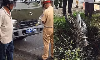 Ô tô chở phạm nhân va chạm với xe máy, một người tử vong 