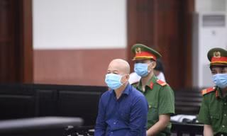 Ông Đinh Ngọc Hệ tại phiên tòa hôm nay. Ảnh: TH.C