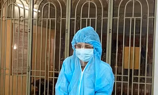 Lê Thanh Phong tại Cơ quan công an. Ảnh: C.A