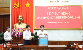 Hậu Giang phát động ủng hộ đồng bào bị thiệt hại do bão số 3