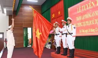 Công bố quyết định của Bộ Công an về nhân sự ở Trà Vinh