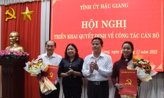 Hậu Giang triển khai quyết định điều động cán bộ chủ chốt