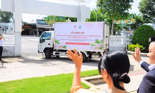 Lô xoài tượng da xanh đầu tiên của Cần Thơ xuất Mỹ, Úc 